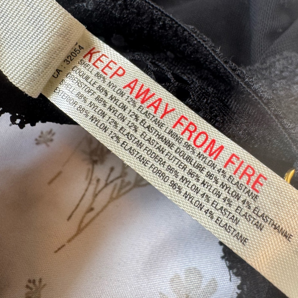 NWT Free People Intimately Lace Underwire Bra in Black - Picture 7 of 8